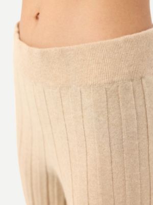 Women's Textured Knit Cashmere Pants