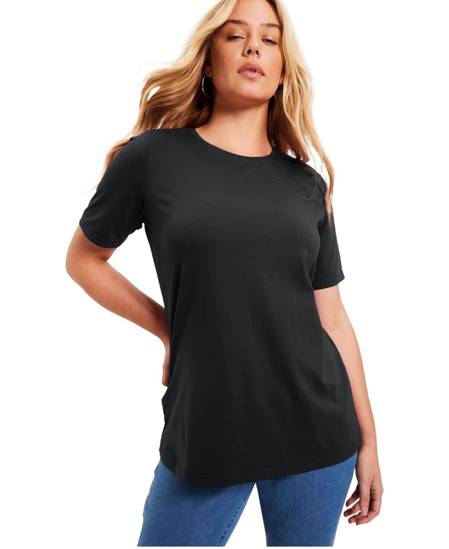 Women's June and Vie Short-Sleeve Crewneck One + Only Tee