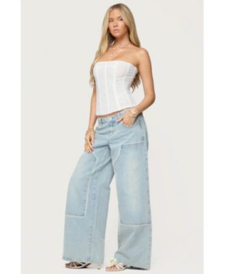 Womens Teela Lacey Low Rise Carpenter Jeans