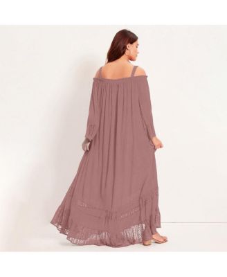 Women's June and Vie Off-The-Shoulder Maxi Dress