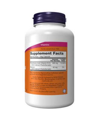 Pantothenic Acid ,500 mg ,250 Caps