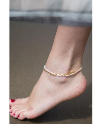 Madison Layered Freshwater Pearl Anklet