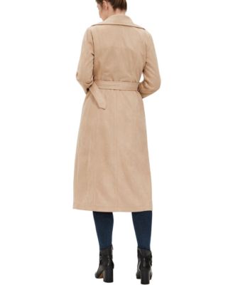 Women's Natalia Faux Suede Trench Coat