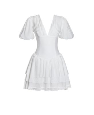 Women's Caitlyn Bubble Sleeve Layered Mini Corset Dress