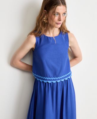 On 34th - Women's Ric Rac Appliqu&eacute; Top