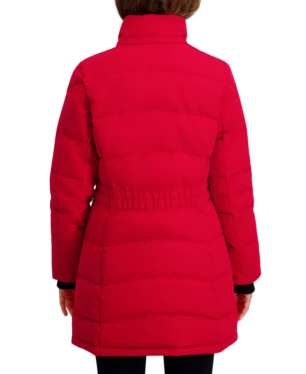 Nautica Women's Hooded Puffer Coat In Red