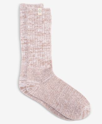 【UGG】Rib Knit Slouchy Quarter ソックス UGG Women's Rib Knit Slouchy Quarter Sock, Black, O/S at