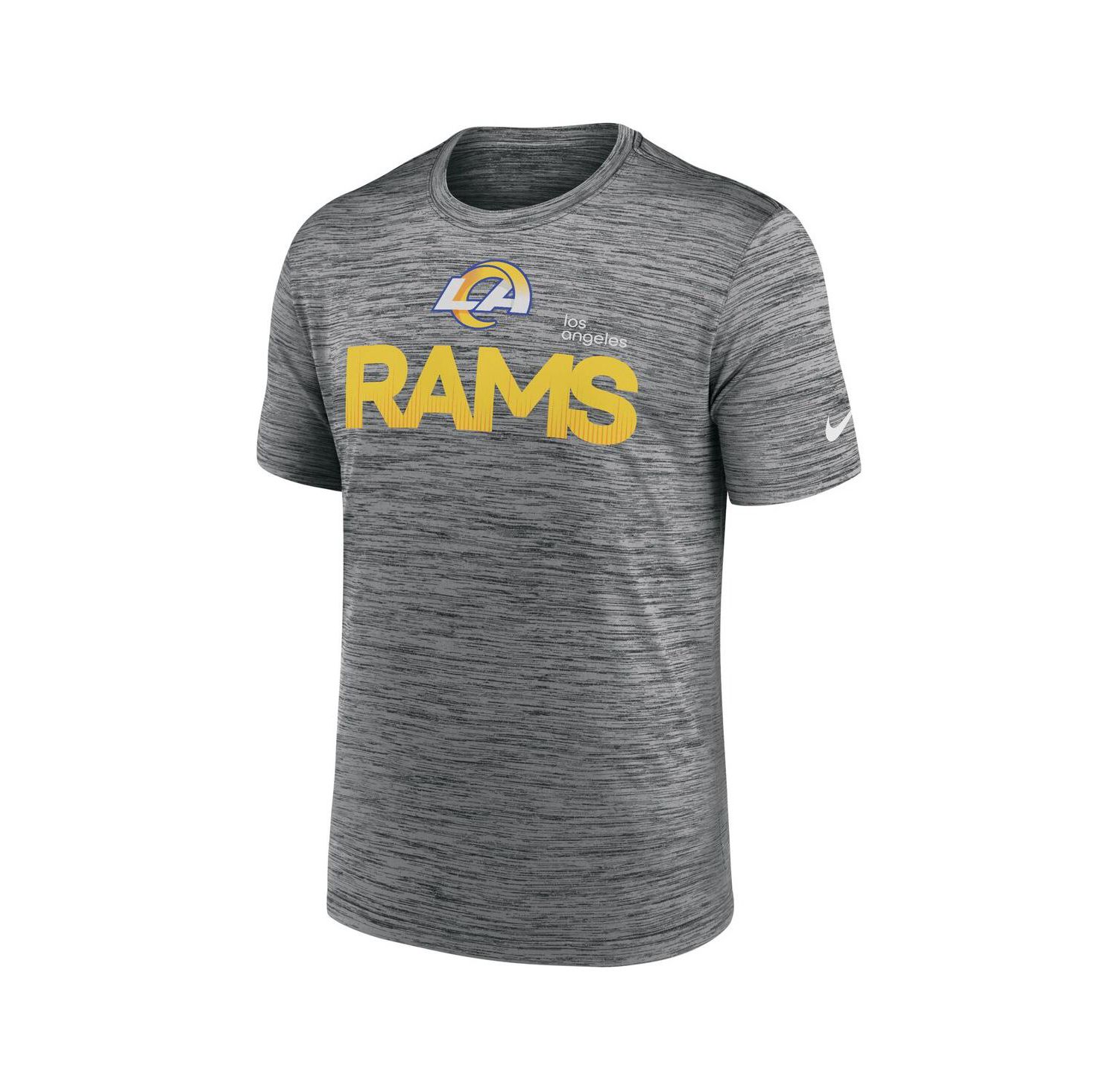 Men's Anthracite Los Angeles Rams Blitz Velocity Modern Performance T-Shirt