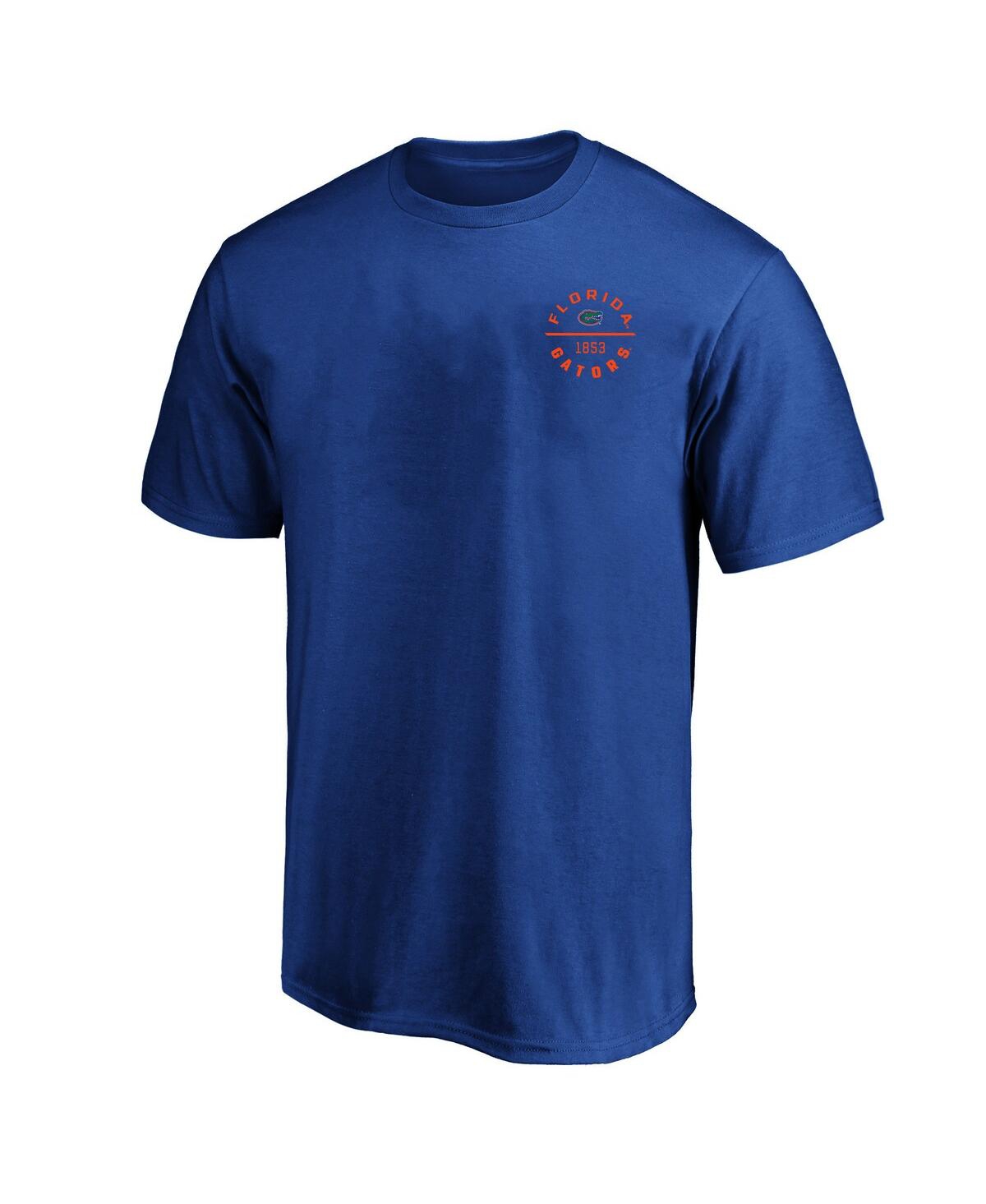 Fanatics Men's Royal Florida Gators Big Tall Fast Break 2 Hit T-shirt In Blue