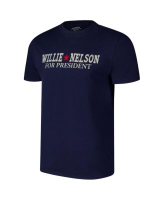 Men's Navy Willie Nelson Crew Neck T-Shirt