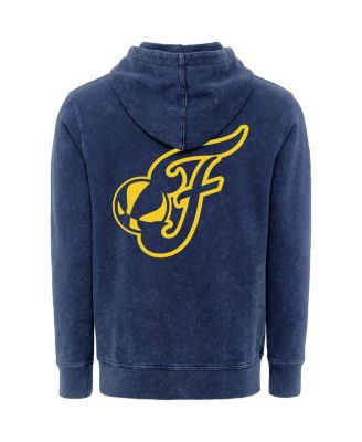 Men's and Women's Navy Indiana Fever Rock Roll Collection Jimi Mineral Wash Pullover Hoodie