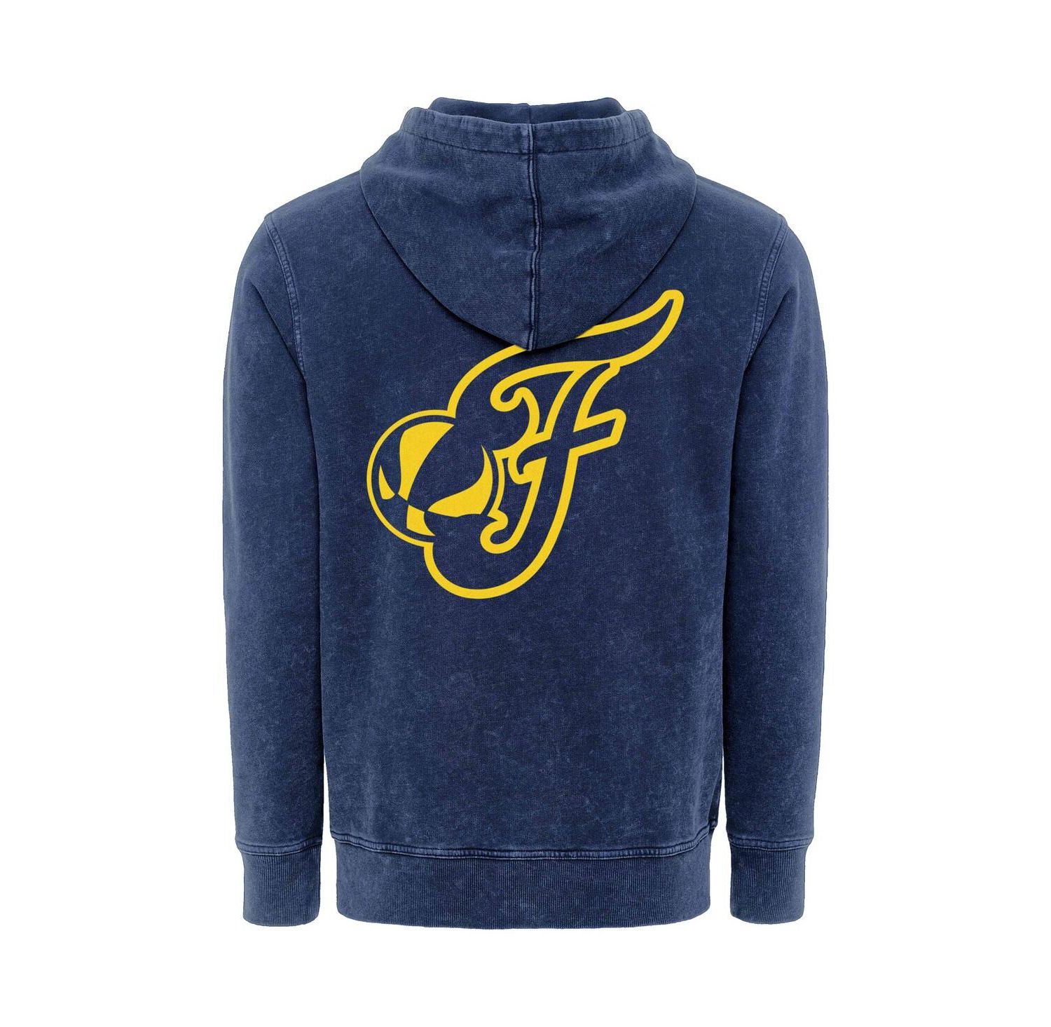 Men's and Women's Navy Indiana Fever Rock Roll Collection Jimi Mineral Wash Pullover Hoodie