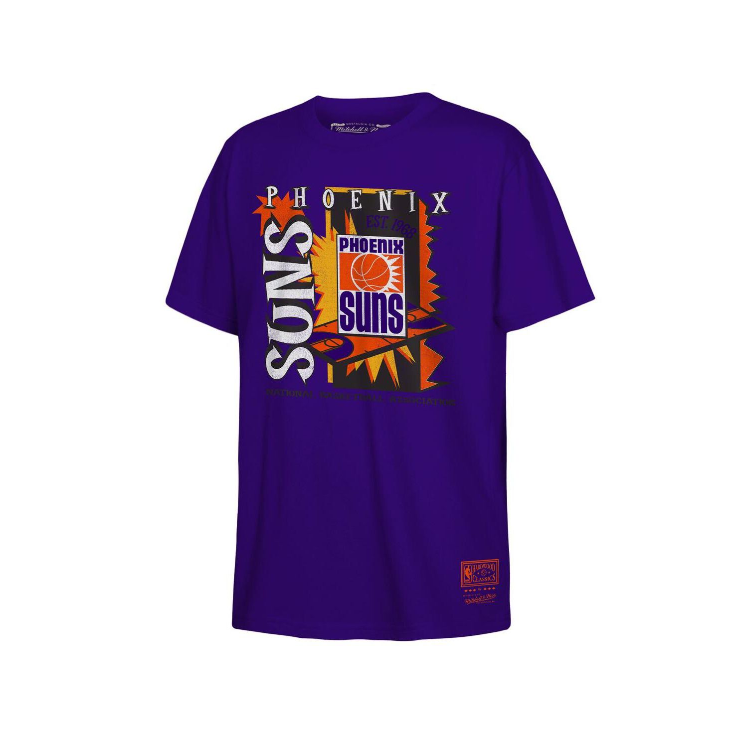 Big Boys and Girls Purple Phoenix Suns Retro '90s Poster T-Shirt