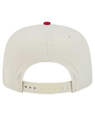 Men's White/Red Friends 30th Anniversary Golfer Snapback Hat
