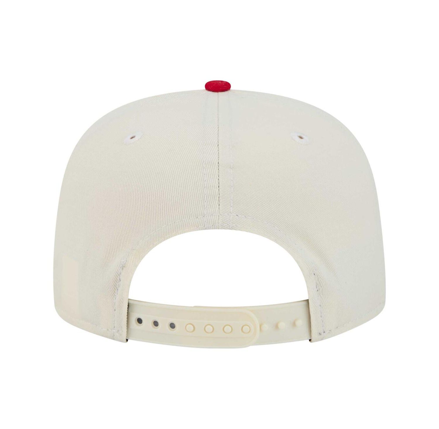 Men's White/Red Friends 30th Anniversary Golfer Snapback Hat