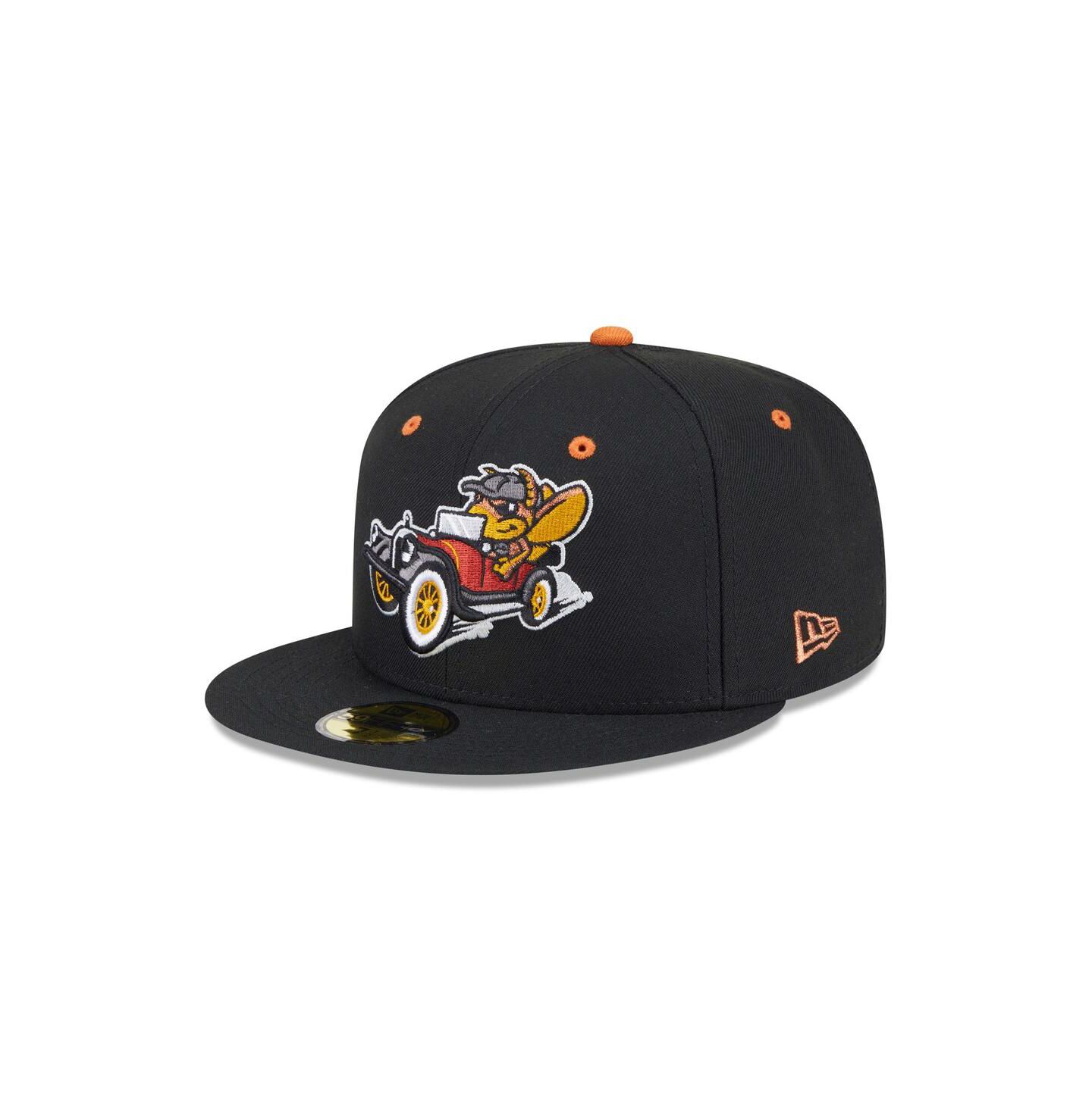 Мужская бейсболка New Era Winston-Salem Dash Theme Nights 59FIFTY, Black — фото 1