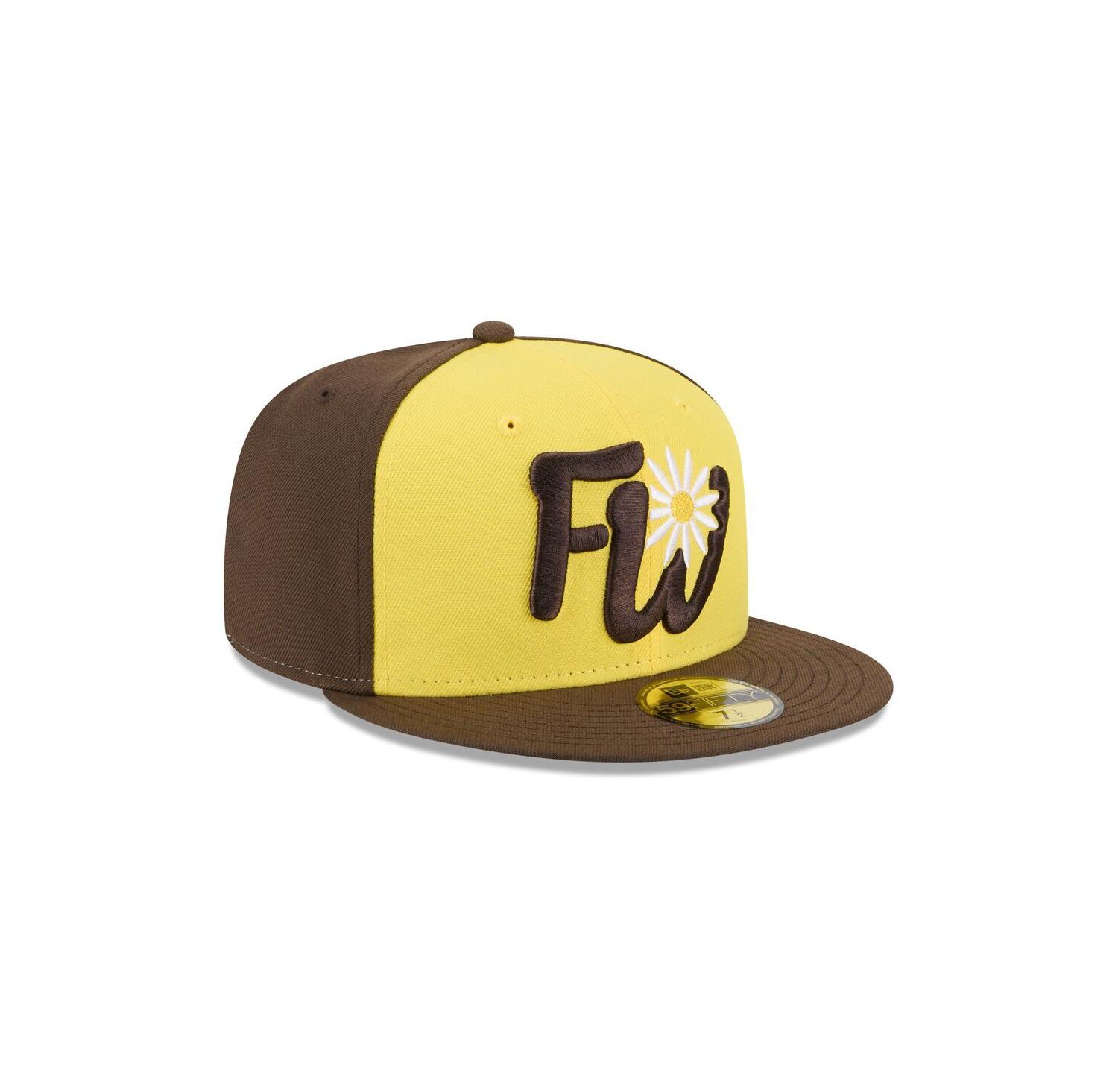 Men's Yellow Fort Wayne Tin Caps Theme Nights 59FIFTY Fitted Hat