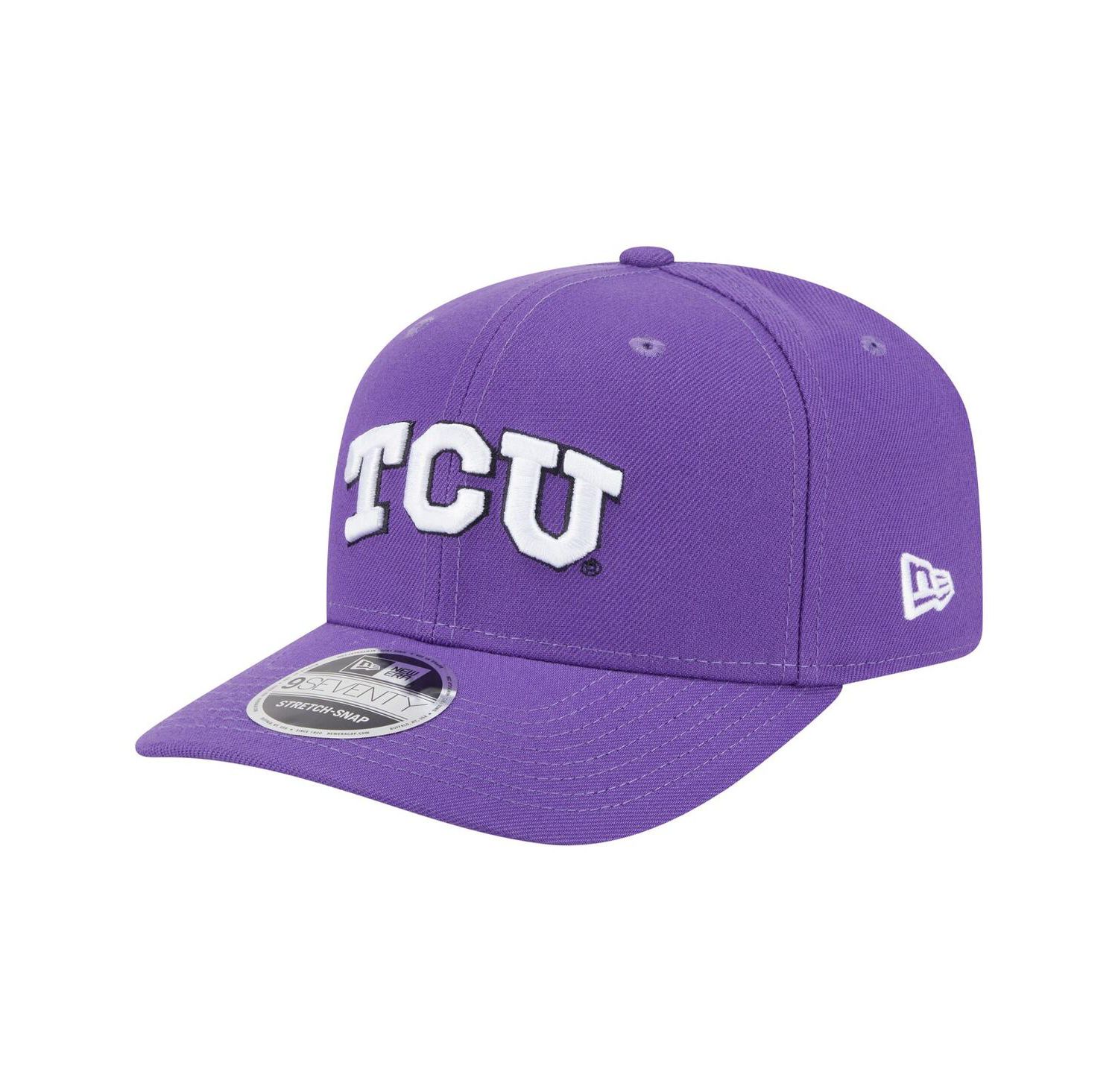 Men's Purple TCU Horned Frogs Team Collective 9SEVENTY Stretch-Snap Adjustable Hat