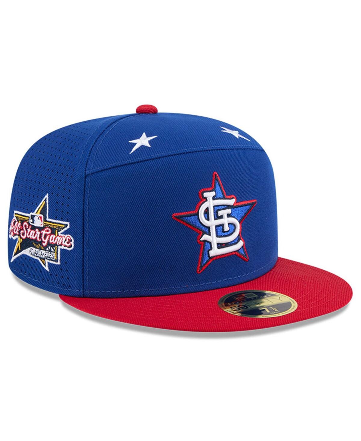 Men's Blue/Red St. Louis Cardinals 2025 Mlb All-Star Game Workout Side Patch 59FIFTY Fitted Hat - Blue, Red