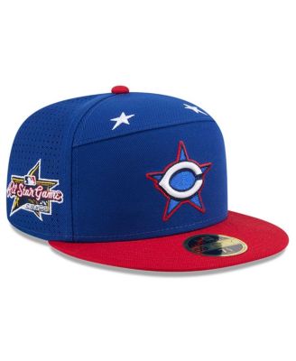 New Era - Men's Blue/Red Cincinnati Reds 2025 MLB All-Star Game Workout Side Patch 59FIFTY Fitted Hat