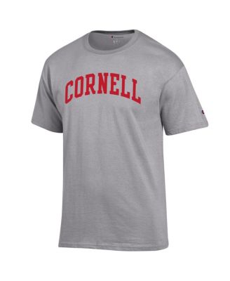 Men's Heather Gray Cornell Big Red Basic Arch T-Shirt