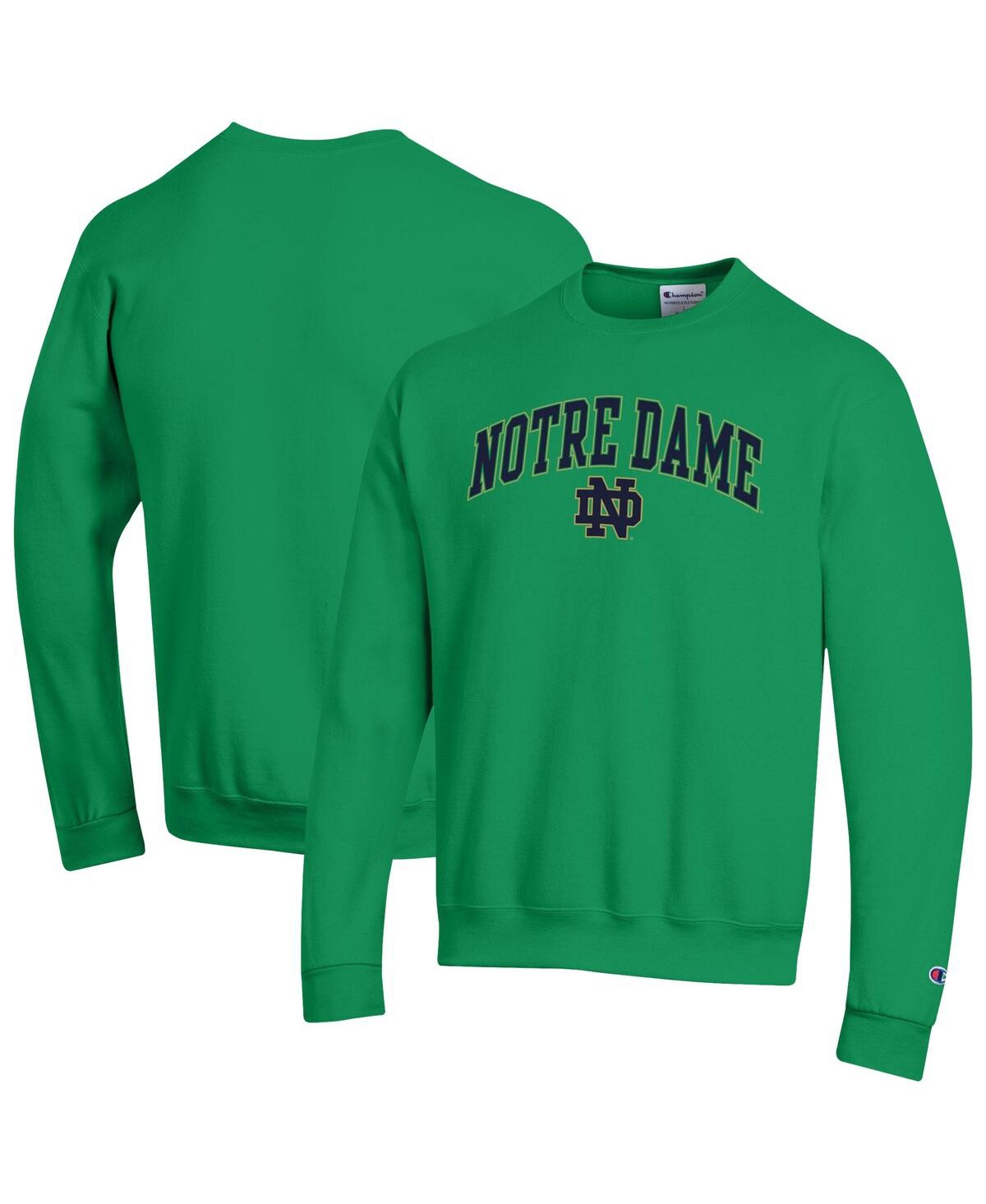 Men'sÂ Green Notre Dame Fighting Irish Arch Over Logo Pullover Sweatshirt - Green