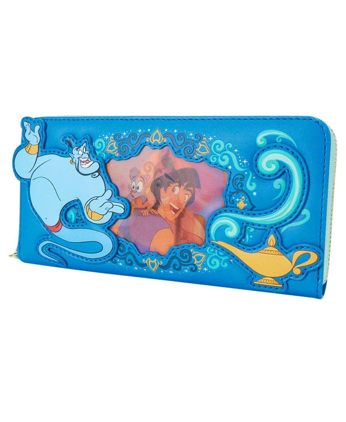 Loungefly Aladdin Lenticular Wristlet In Transparent