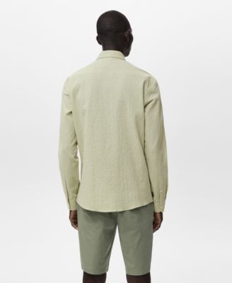 Men's Regular-Fit Stripe-Textured Shirt