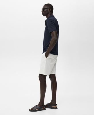 Men's Straight Cotton 10" Bermuda Shorts