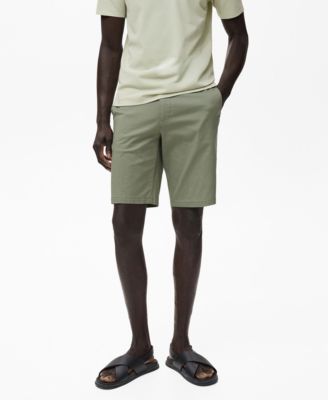 Men's Straight Cotton 10" Bermuda Shorts