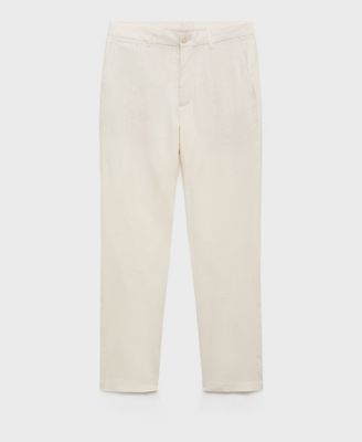 Men's Slim-Fit Linen Pants