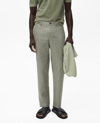 Men's Slim-Fit Linen Pants