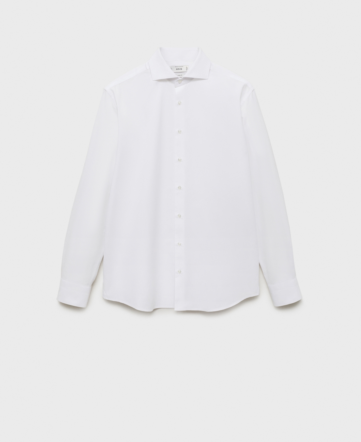 Mango Slim Fit Poplin Button-up Shirt In White