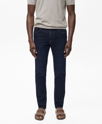 MANGO - Men's Jan Slim-Fit Dark-Wash Jeans