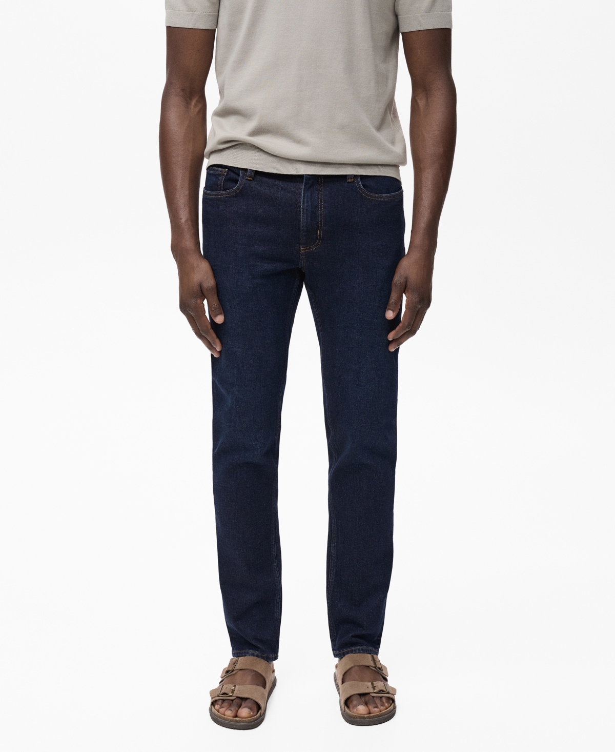 Men's Jan Slim-Fit Dark-Wash Jeans - Open Blue