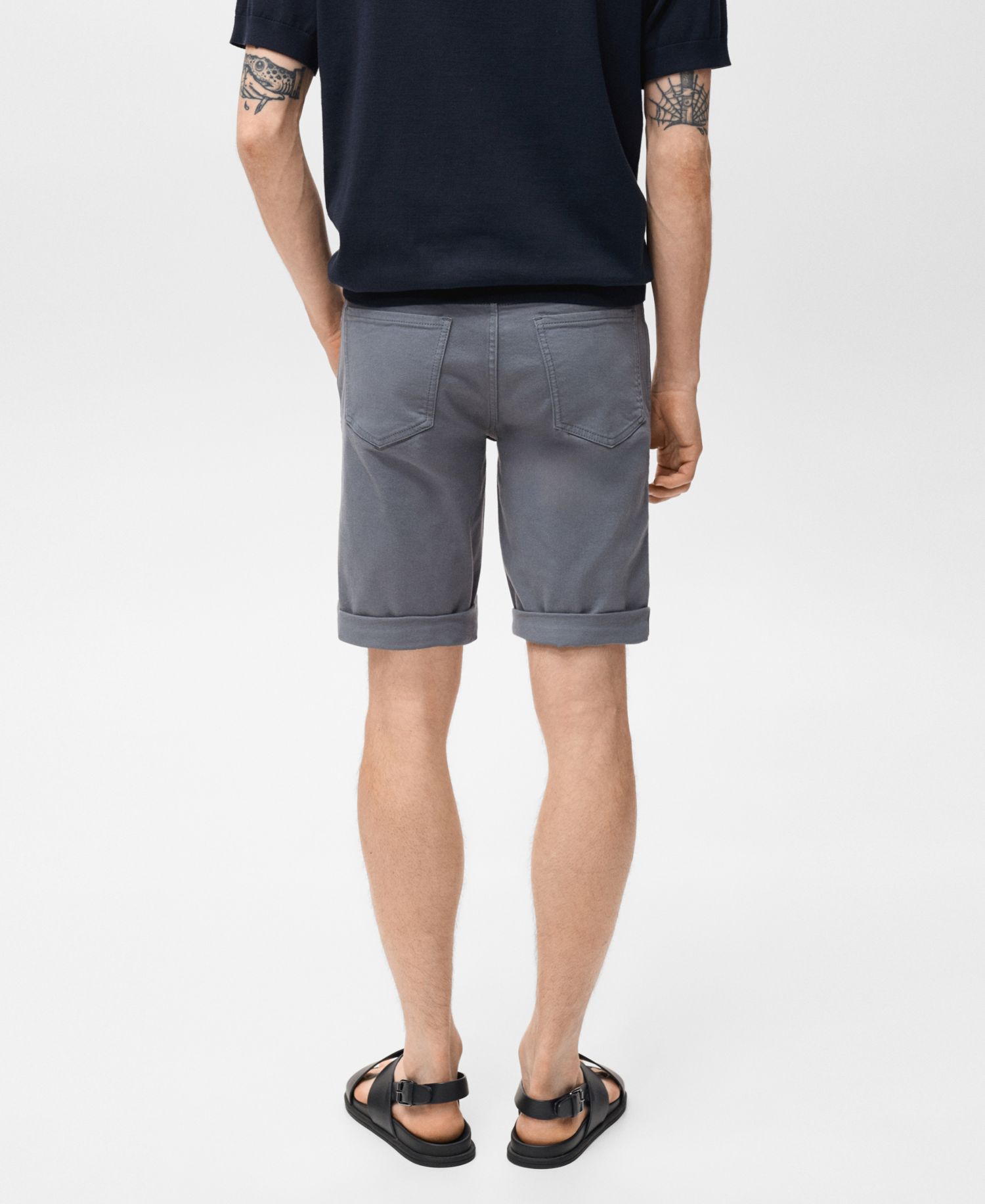 Men's Slim-Fit Denim 11.5" Bermuda Shorts