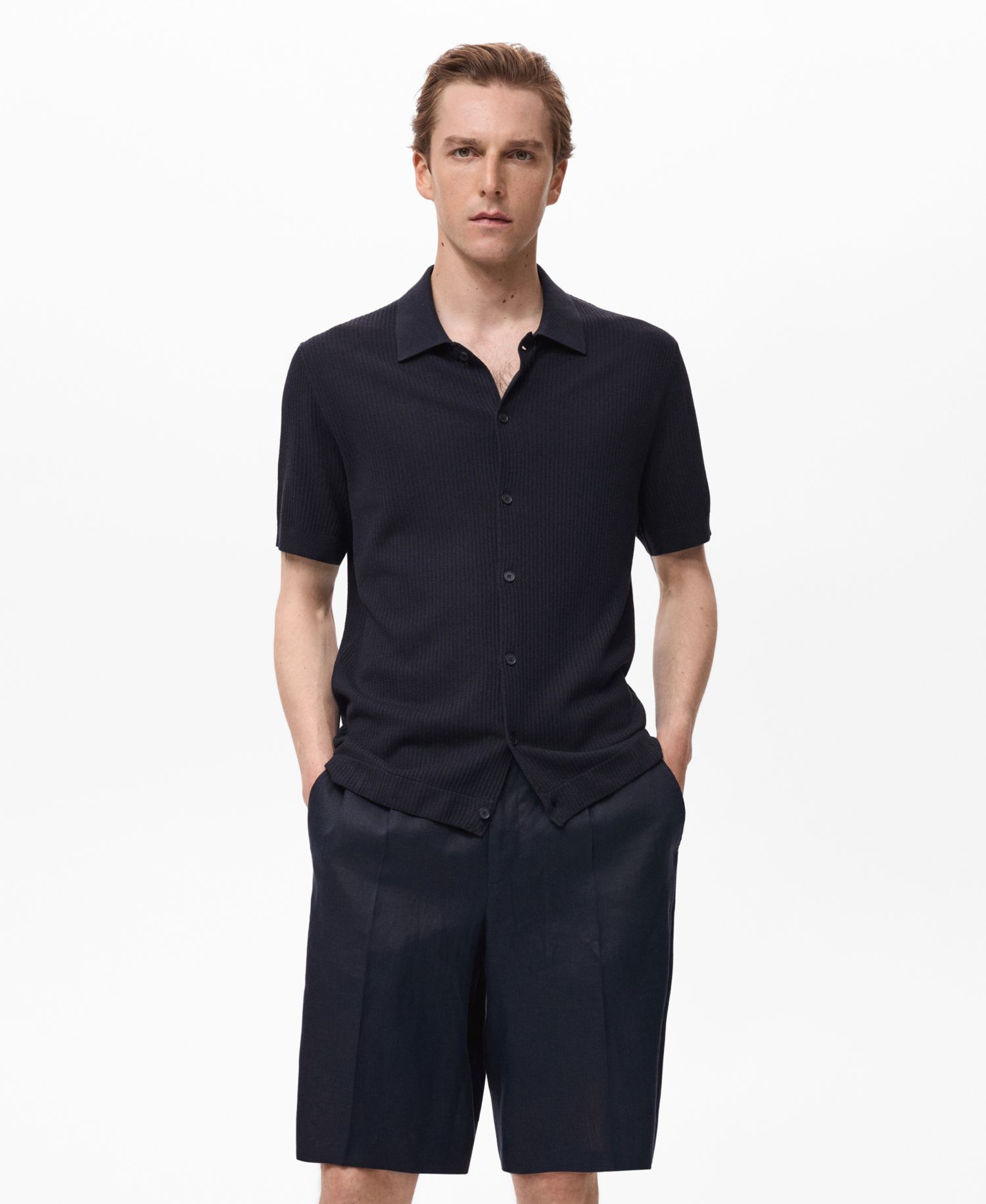 Men's Rib-Knit Shirt