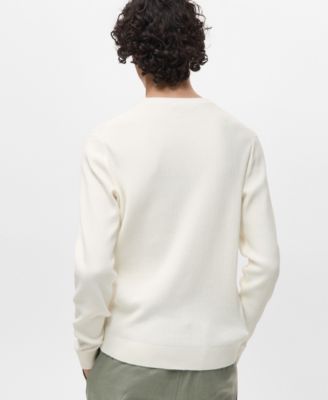 Men's Fine Rib-Knit Cotton Sweater