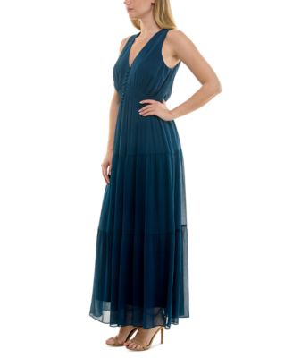 Women's Sleeveless Chiffon Maxi Dress