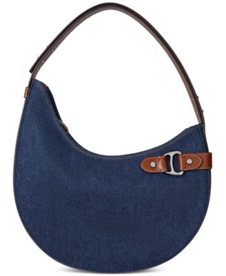 Tasha Large Denim Shoulder Bag
