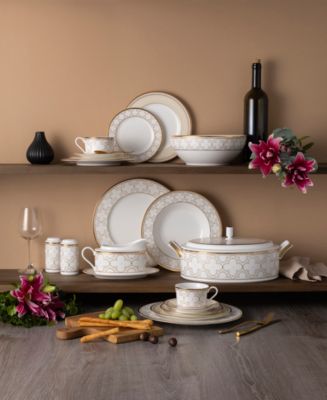 Noritake Trefolio Gold Dinnerware Collection - Macy's