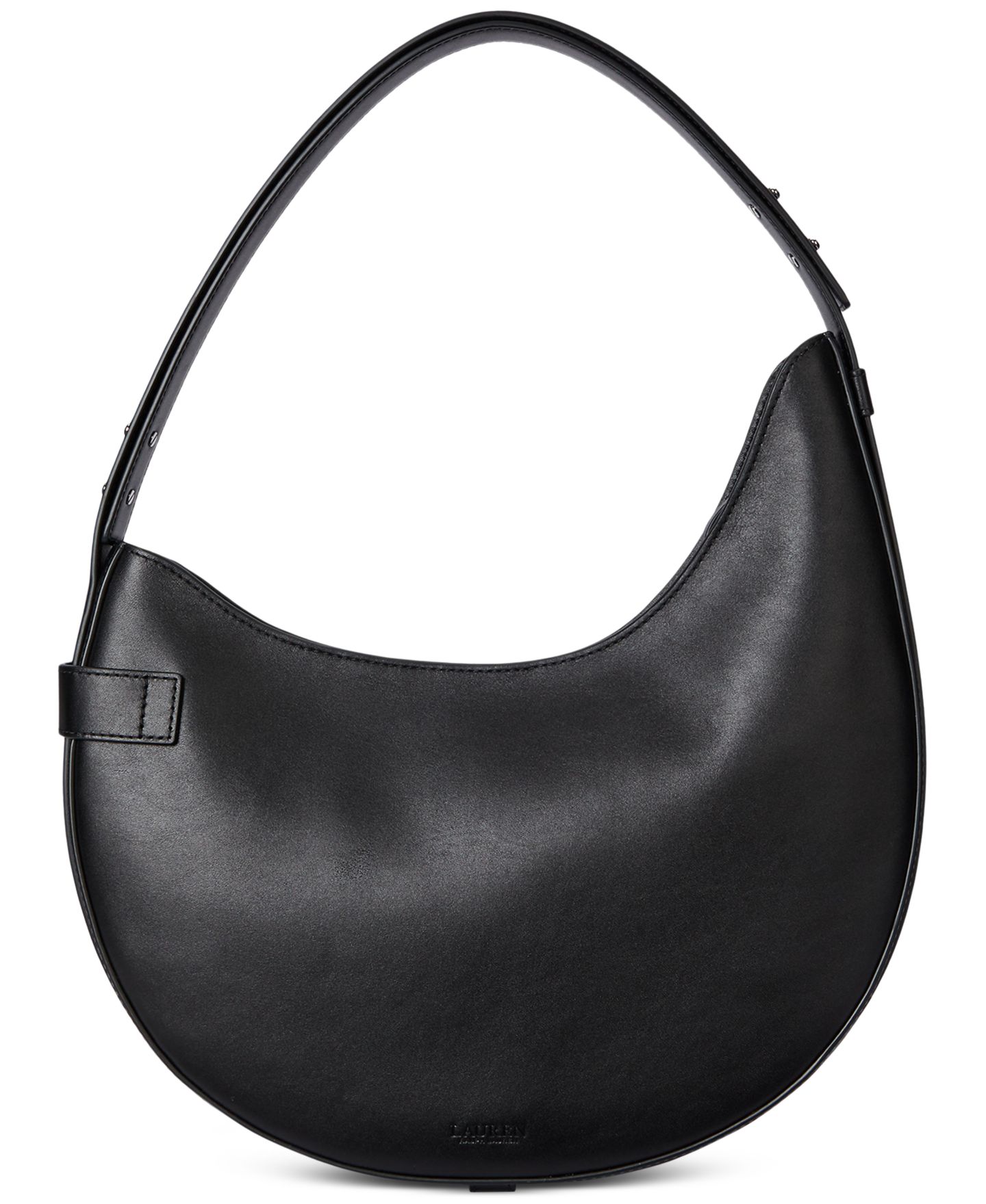 Женская сумка Lauren Ralph Lauren Leather Large Tasha Shoulder, цвет: Чёрный — фото 2