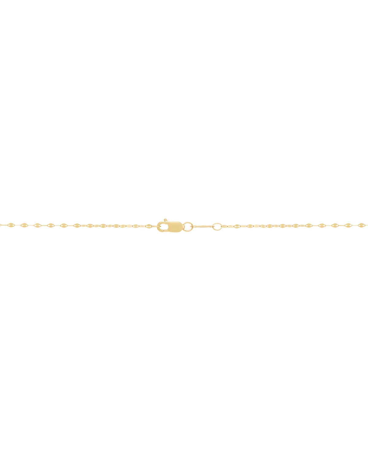 Macy's Polished Curved Tube Bar 18" Pendant Necklace In 10k Gold In Gold