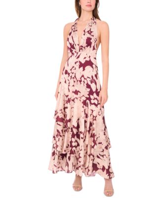 Parker - Women's Sleeveless Halter Maxi Dress