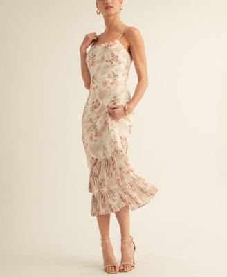 AROSE STUDIO, INC - Women's Chiffon Slip Maxi Dress