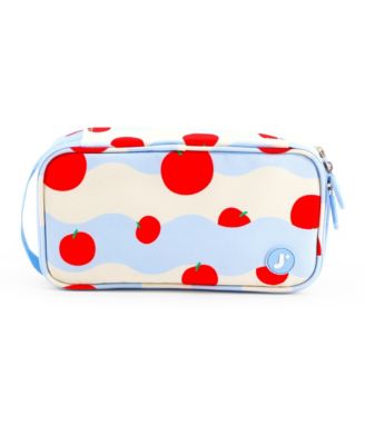 Doodle Pencil Case with Organizational Pockets and Handle Strap