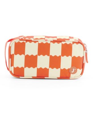 Doodle Pencil Case with Organizational Pockets and Handle Strap