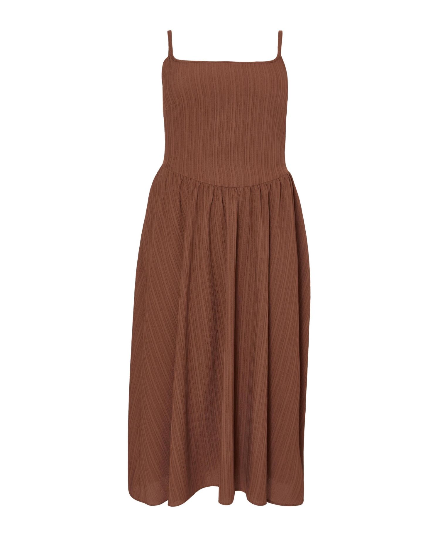 Women's Plus Size Drop Waist Textured Dress