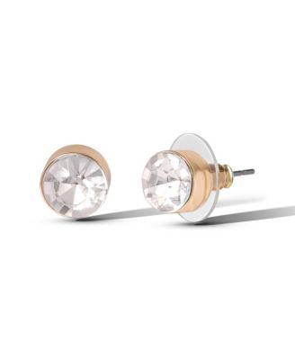 Rhinestone Hoop & Stud Earring Set of 3