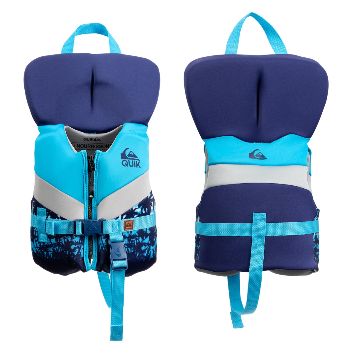 Uscg Approved Life Jacket, Evoprene Pfd Pvc Foam Swim Vest - Turquoise/Aqua